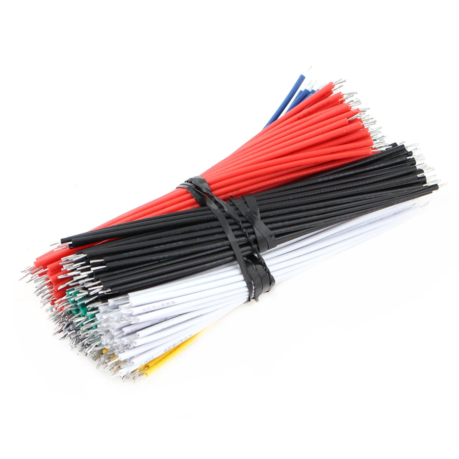 Оловянная макетная плата кабель для пайки ПП 24 AWG 8 см соединительный Fly Jumper