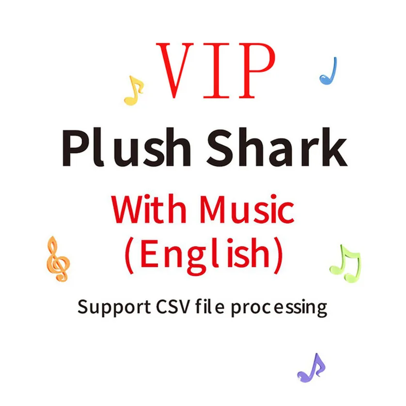 Мягкие куклы акулы мультфильм игрушки с музыкой пение английская песня 33 см 3