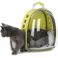 pet backpack transparent dog cat carier rusksack shopping travel portable pet bag breathable space knapsack animal carry bag