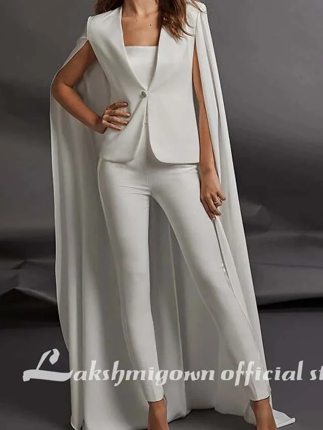 Комплект из двух предметов Комбинезоны для женщин Свадебные платья Милая