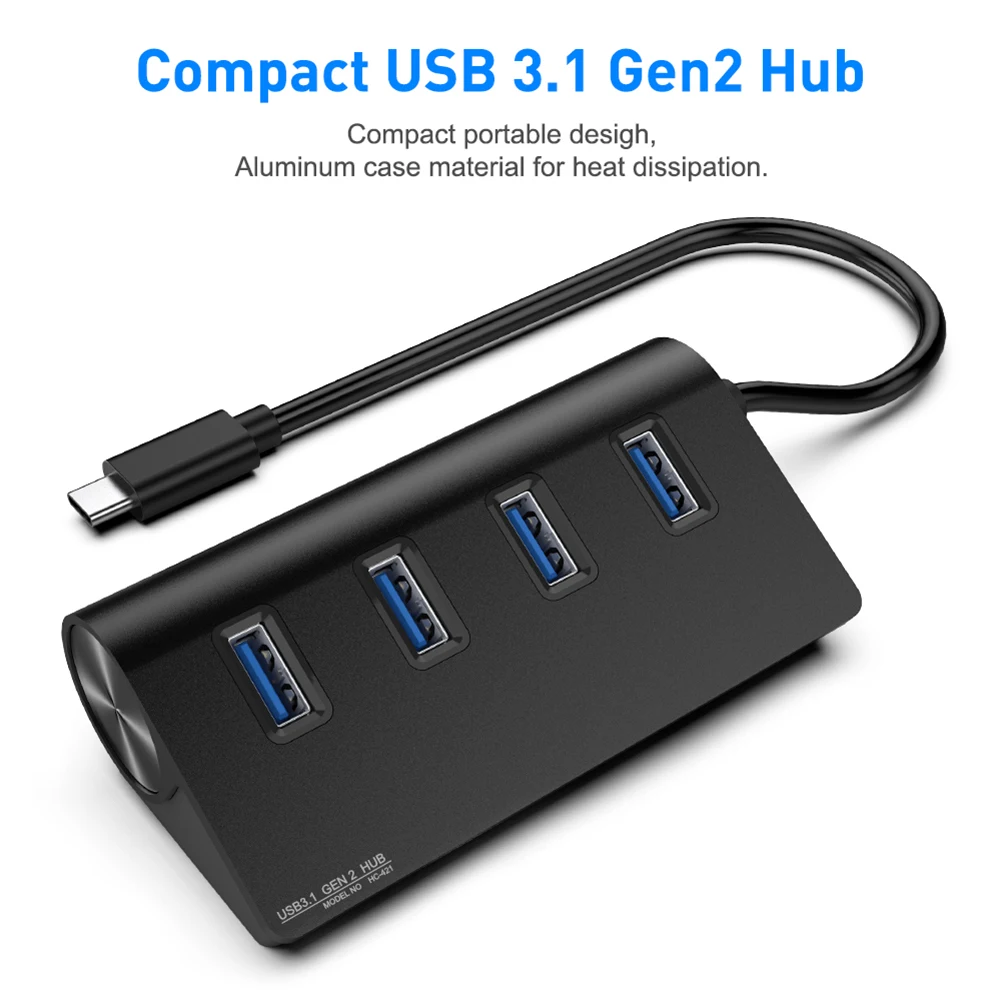 

Док-станция USB Type-C/USB 3,0, 4 в 1, для ноутбуков, настольных ПК