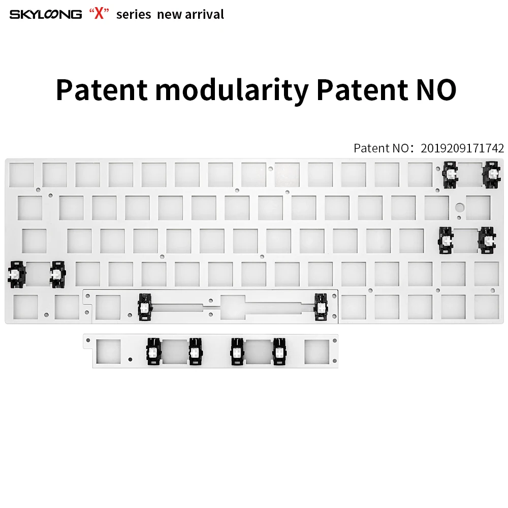 

hot swappable gk64 gk64x pcb Custom Mechanical Keyboard rgb smd switch leds type c usb port can match most gh60 wooden cnc case