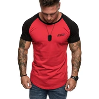 ccm letter printing 2021 summer hot sale fashion short sleeved slim comfortable mens sports personality versatile t shirt