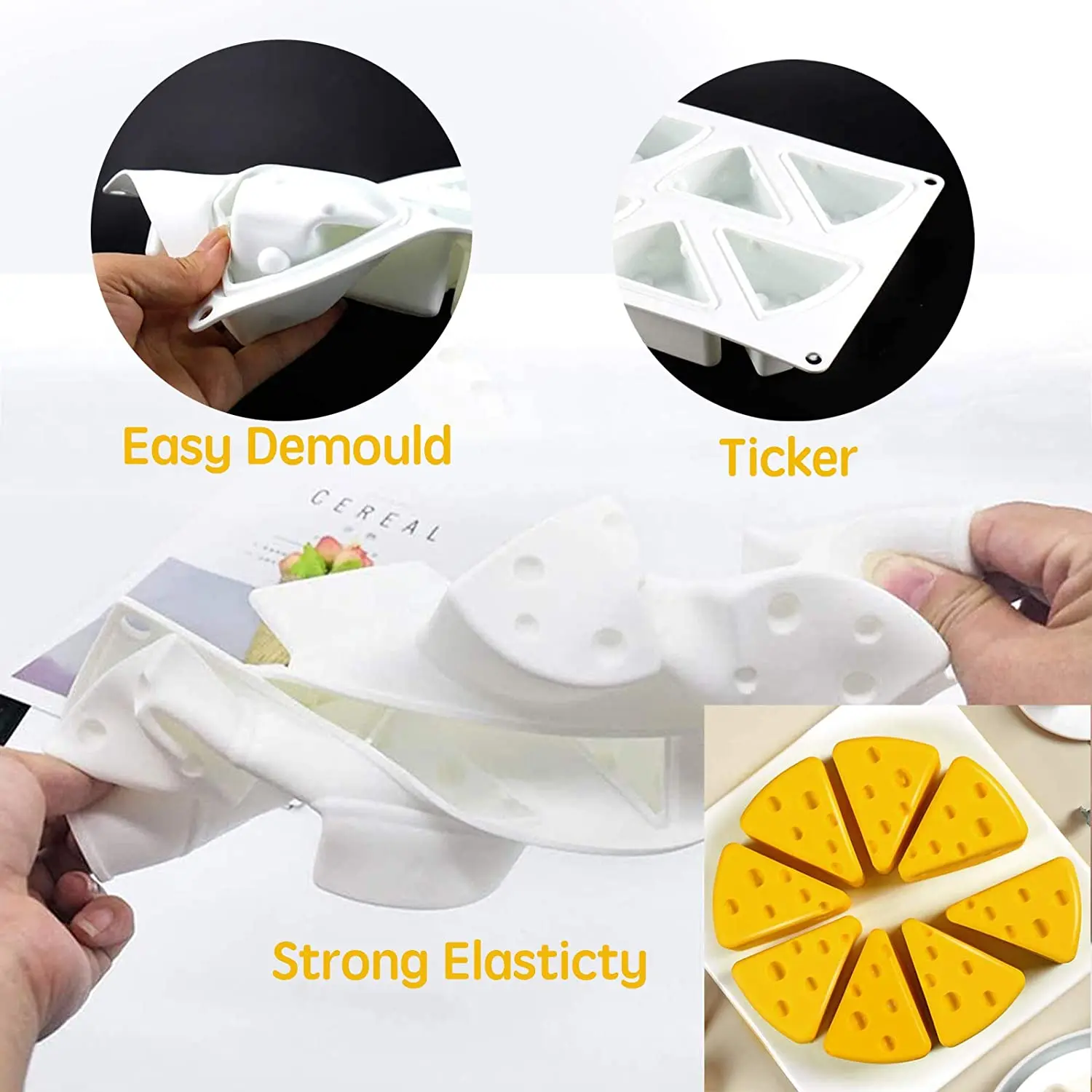 

Cheese Cake Silicone Mold DIY Baking Non-Stick Mousse Chocolate Cookies Pastry Molds Dessert Cake Candy Decorating Mould Tools