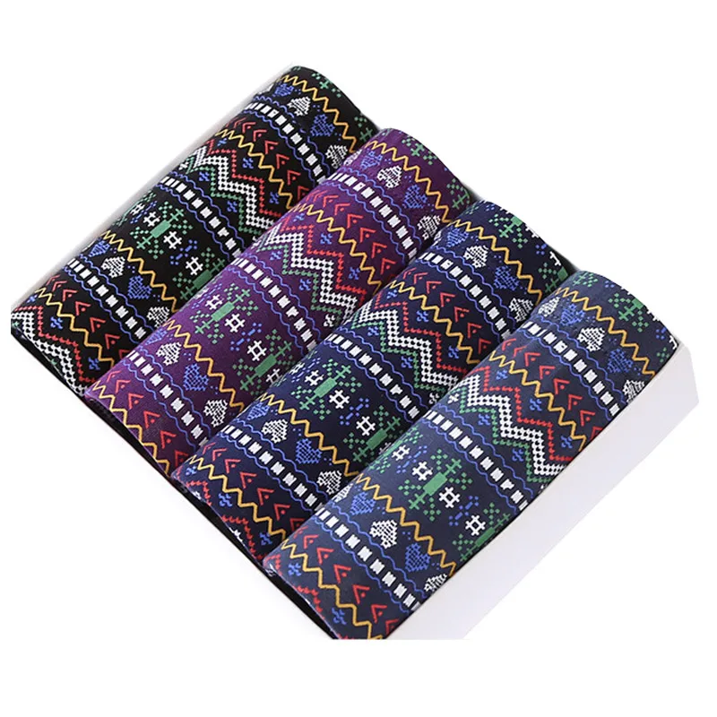 4 шт./лот мужские трусы боксеры сексуальное мягкое нижнее белье с принтом удобные