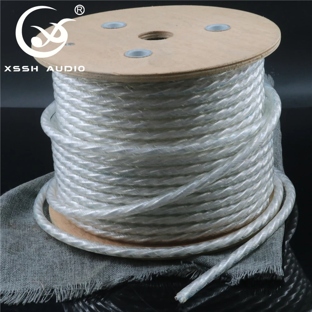 XSSH audio LITON 8 5 мм PE круглая изоляция T180 двойной неиндуктивный провод OFC с покрытием