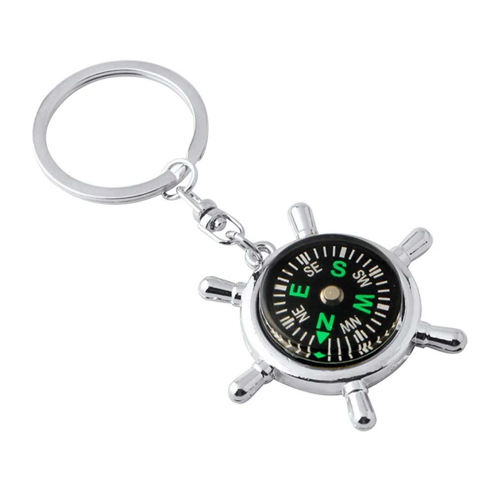 4 шт. брелоки шикарные винтажные металлические нежные штурвал компас Форма