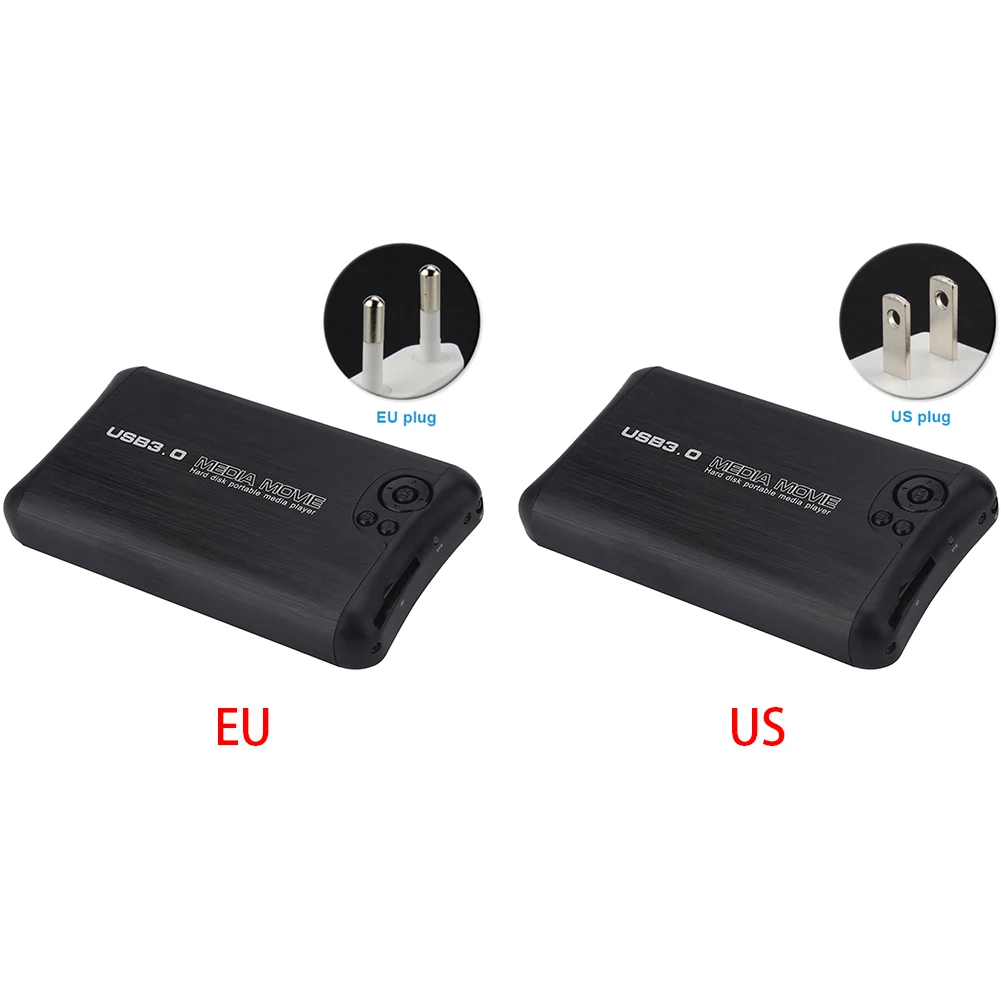 

Full HD Support MKV Portable Mini 2.5inch HDD Media Player Music SATA H.264 1080P USB3.0 for AV Output Autoplay Video U Disk