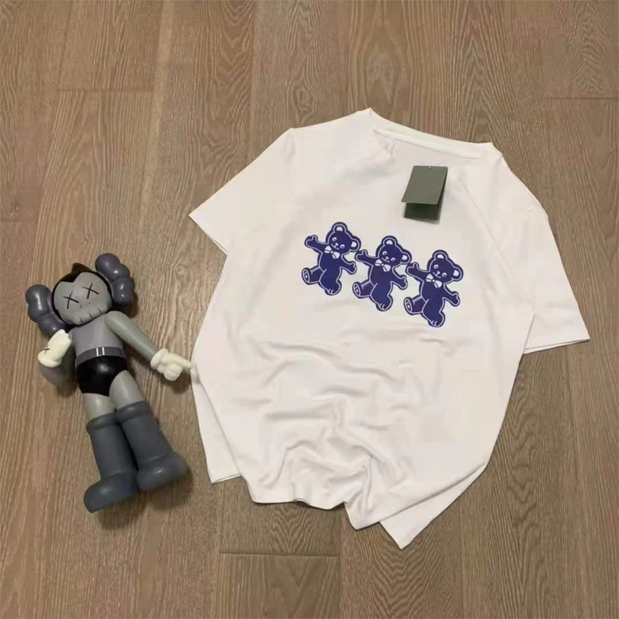 

2021 women's new short sleeves high quality cotton European and American fashion casual round collar T-shirt chic