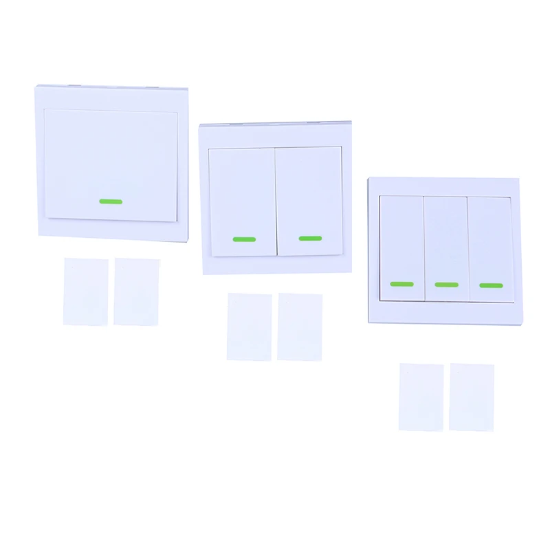 

New Hot 86 Wall Panel Wireless Remote Control Switch Transmitter 1 2 3 Button RF Receiver For Bedroom Ceiling Light Lamp