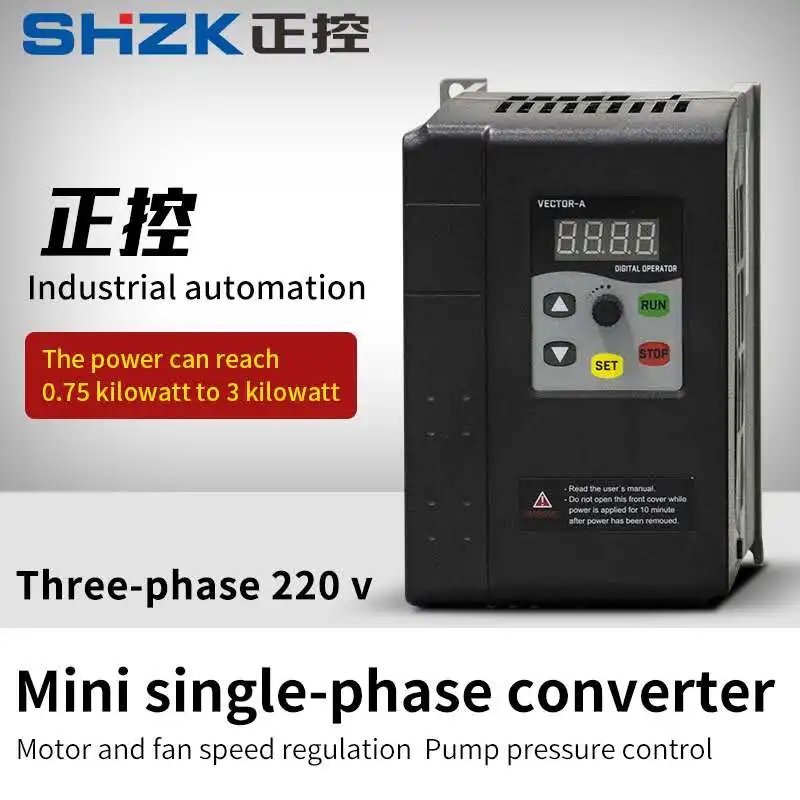 Мини Инвертор VFD 220 кВт 3 1PH В вход и PH в выход SHZK ZK350 Векторный Преобразователь