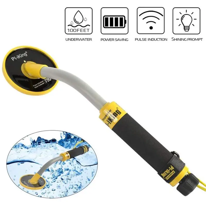 Водонепроницаемый металлоискатель Pi Iking профессиональный металлодетектор для