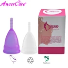 50 шт.компл. от производителя, оптовая продажа, Медицинские силиконовые вагинальные чашки для женской гигиены медицинские менструальная чаша многоразовая леди чашки