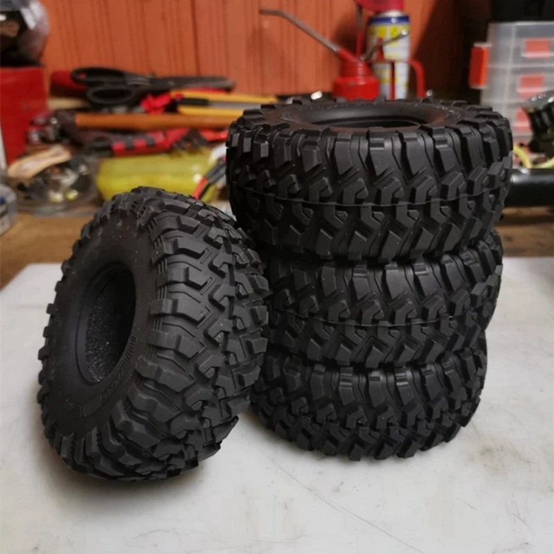 

4PCS 118mm Rubber 1.9 Inch Wheel Tire Tyre for 1:10 RC Crawler Car Axial SCX10 90046 AXI03007 Traxxas TRX4 D90 D110