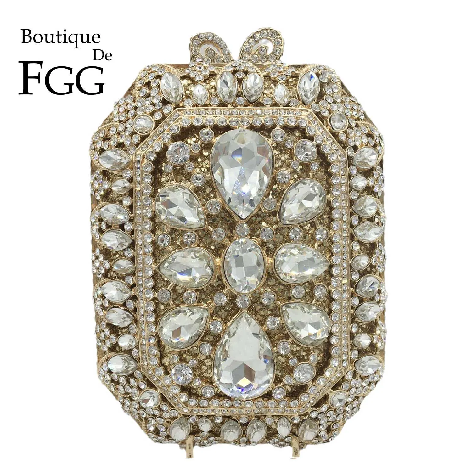 Boutique De FGG милый мини клатч женские вечерние сумки с кристаллами стразы для