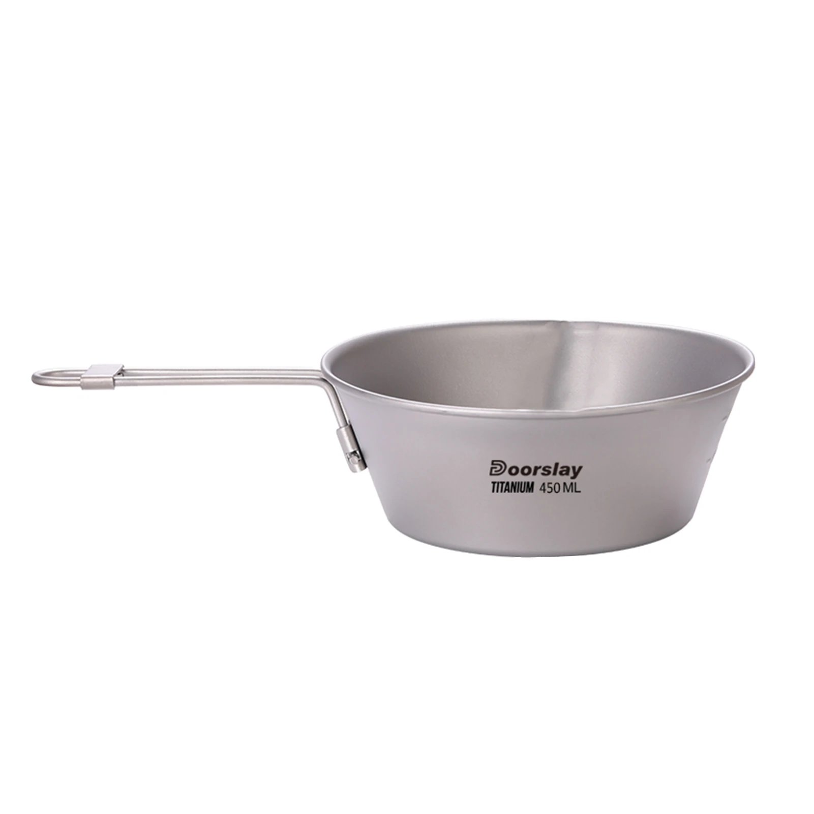 

300ml/450ml Ultralight Titanium Bowl Camping Picnic Bowl Food Container with Volume Marker For Home Outdoor Camping Hiking