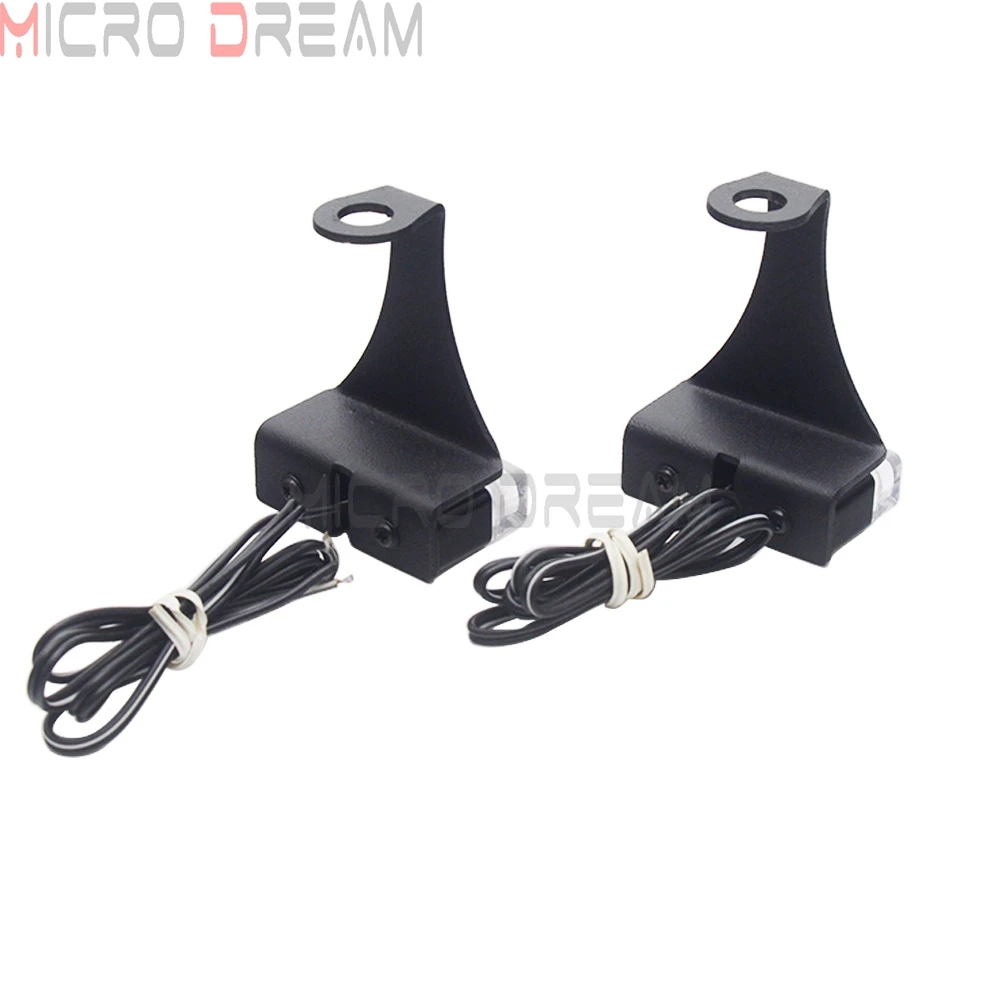 Мини светодиодный указатель поворота лампа указателя с кронштейнами для Harley Honda