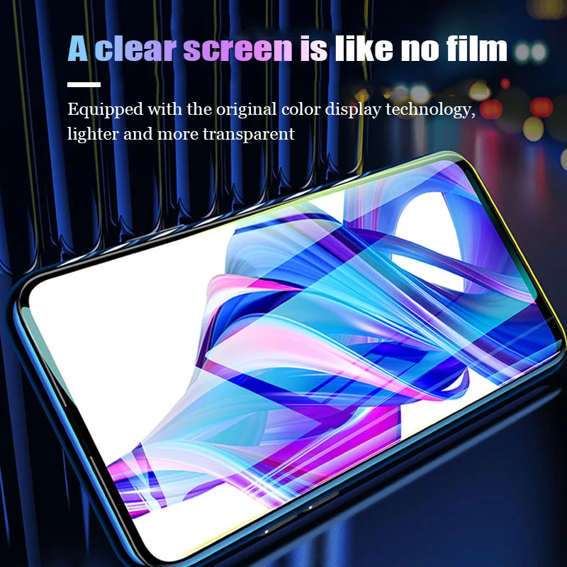 2 In 1 Full Coverage Protective Glass for Honor 8 Pro 9 10 20 30 Lite Camera Lens Protector | Мобильные телефоны и