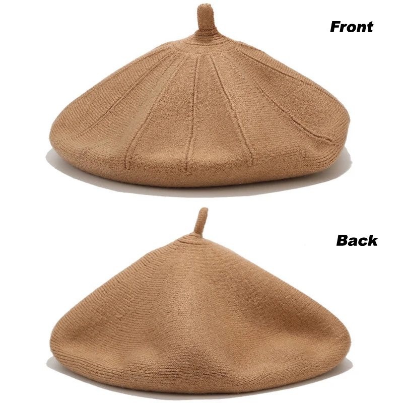 Новинка женские фетровые береты плюща шапка вязаная элегантность Шерсть Женская