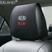 1pcs car sticker super soft headrest cover for kia sportage 3 4 ql rio 3 4 k2 optima sorento picanto ceed forte cadenza k9 soul
