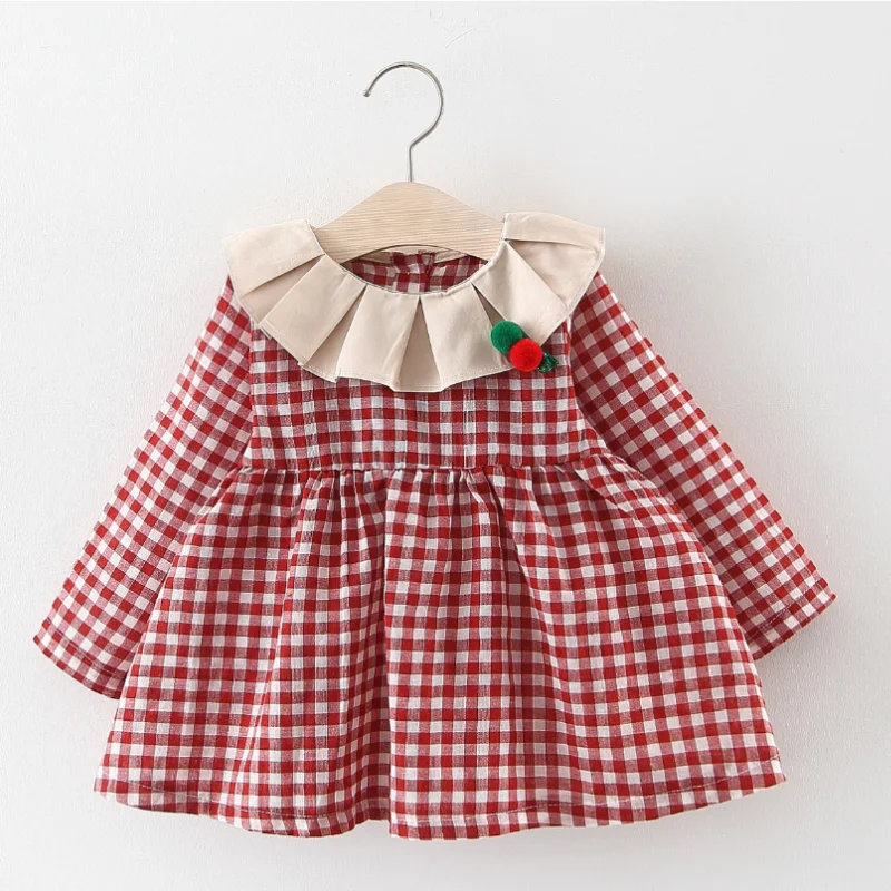 2020 хлопковая красная одежда принцессы для новорожденных девочек красное