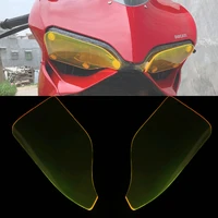 motorcycle screen lens guard for panigale 899 1199 959 1299 2014 2015 2016 2017 2018 acrylic headlight protector cover headlamp