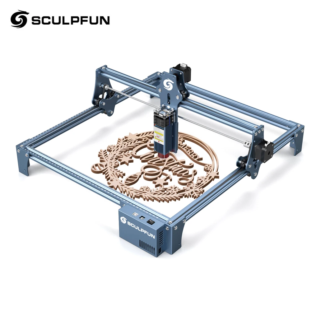 

SCULPFUN S9 90W effect Laser Engraver CNC Router Desktop DIY Laser Engraving Cutting Machine with 410x420 Large Engraving Area