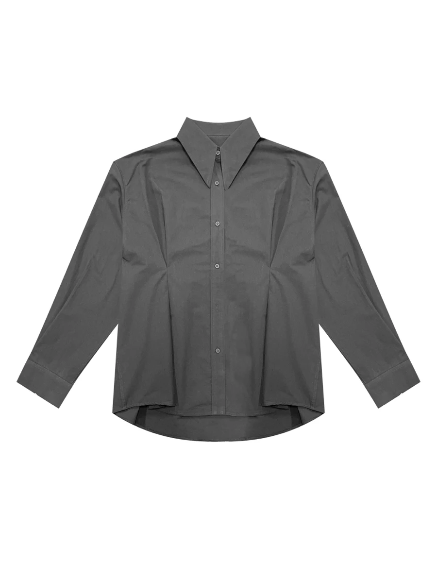 2021 Черная Мужская Дизайнерская рубашка с длинным рукавом Высококачественная для