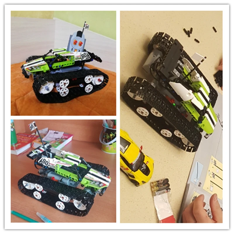 Техника Rc трек набор блоков для дистанционного управления гоночного