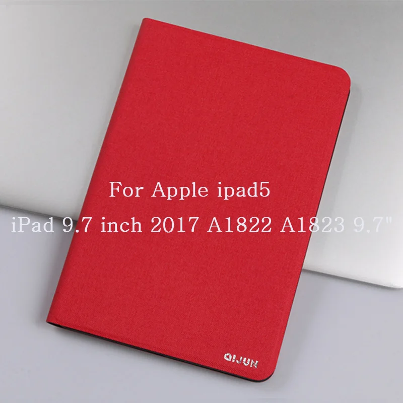 iPad 5 ipad 9.7 2017 Чехол для ipad 5 6 ipad 9,7 Qijun планшетный чехол для ipad 5 ipad 6 A1822 A1823 A1893 A1954 мягкое силиконовое покрытие Стенд кожаный чехол - Цвет: iPad 5 ipad 9.7 2017