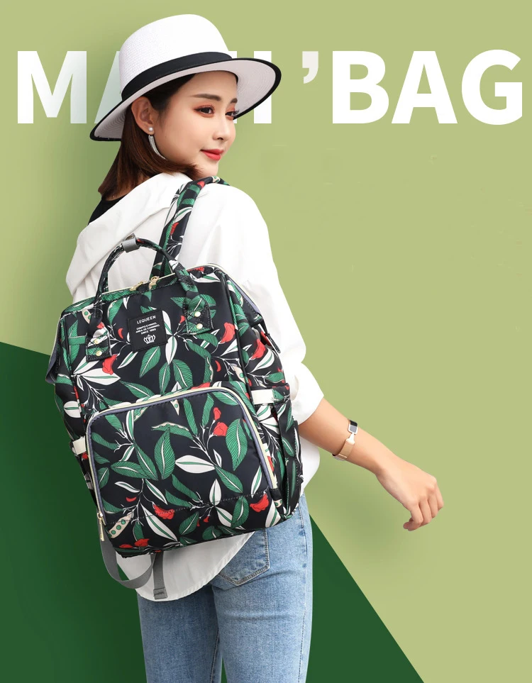 

Baby Diaper Bag Backpack For Mom Mummy Large Capacity Travel Backpack Maternity Nappy Changing Bag For Baby Nursing Stroller Bag