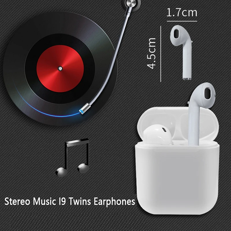 I9S Tws беспроводные Bluetooth наушники 5 0 Мини Бас спортивные игры водонепроницаемые