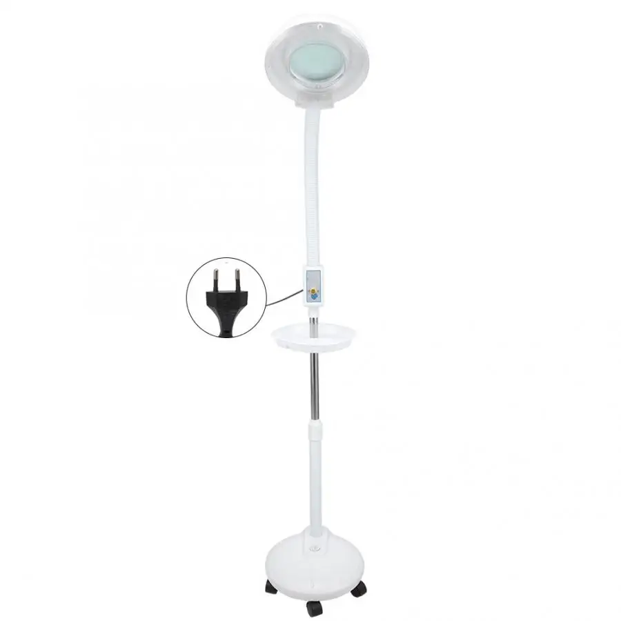 8X светодиодный увеличительный светильник с холодным светом Напольная Лампа лупа