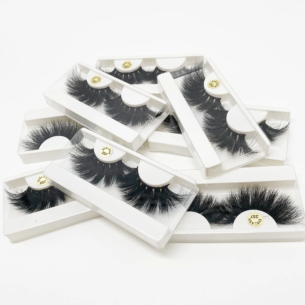 

Wholesale Eyelashes 10/20/50/100 Pairs 3D Mink Lashes Bulk White Box Dramatic 25mm Fake False Thick Stirp Resuable Vendor Makeup