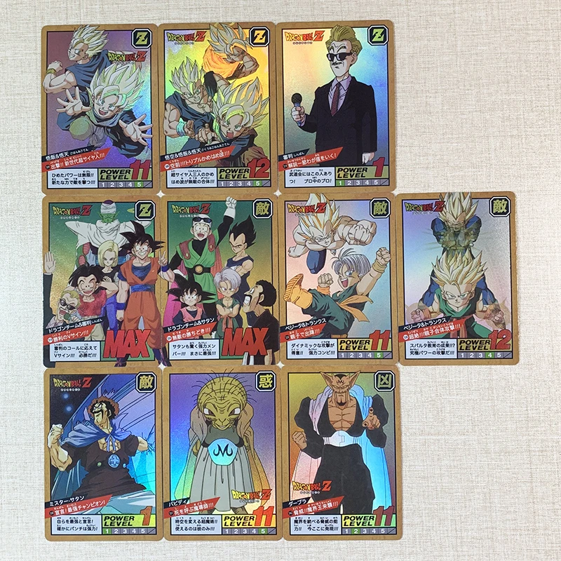 10 шт./компл. Dragon Ball Z GT Fierce с No.8 супер сайян Жемчуг дракона героев карточной ультра