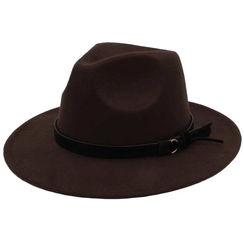 

Шляпа в стиле джаз для мужчин и женщин, элегантная винтажная фетровая Федора с широкими полями, в гангстерском стиле, зимняя, осенняя Панама