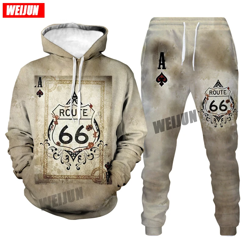 

3D-printed 2021 fashion hoodie men's 66 pattern sweatshirt funny Harajuku print spring/winter hoodie fitness suit