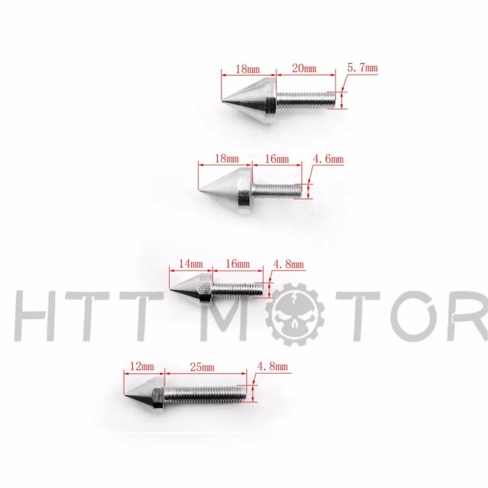 Aftermarket бесплатная доставка запчасти для мотоциклов комплект серебряных болтов