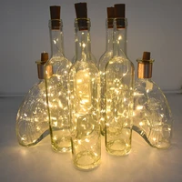 10 pack battery included wine bottle cork lights string 20 led fairy lights party wedding christmas halloween bar decoration
