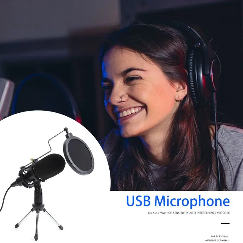 

Usb микрофон серия проводной конденсаторный микрофон с зажимом для подставки для ПК Поддержка высокой выходной низкий уровень шума персонал...