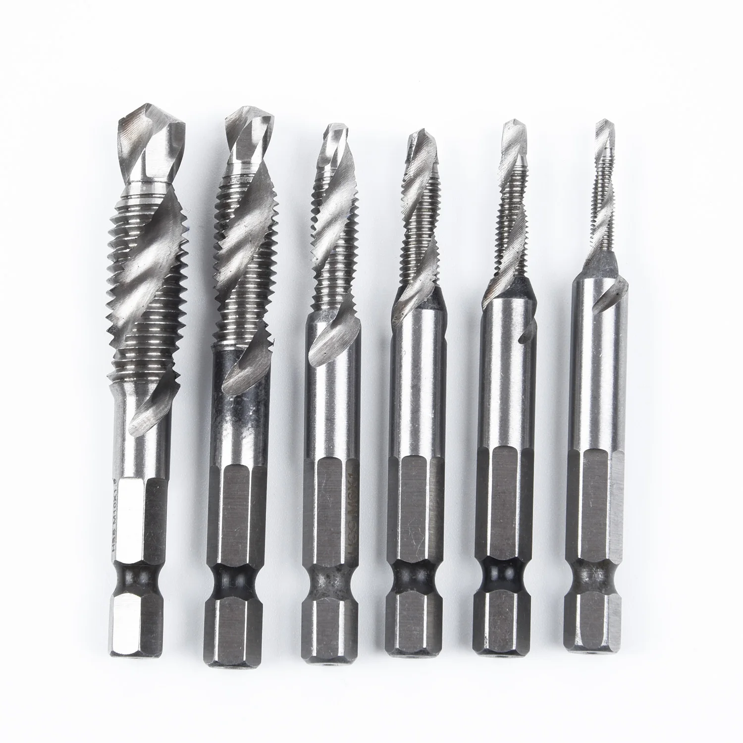 6 шт. M3-M10 1/4 дюйма резьбовое сверло для металлообработки набор инструментов