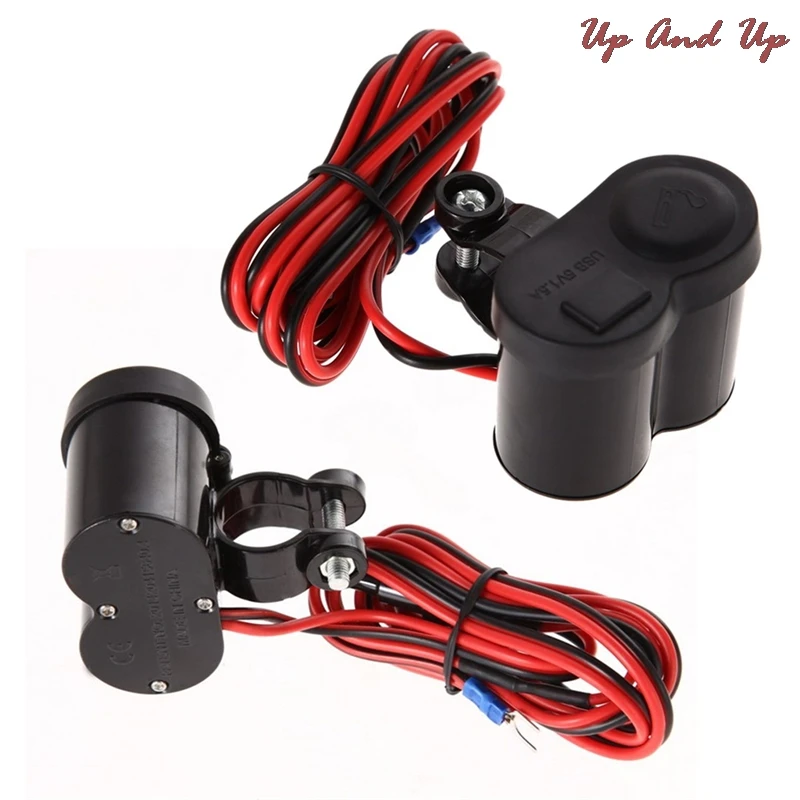 Водонепроницаемое зарядное устройство для автомобиля мотоцикла скутера руля USB