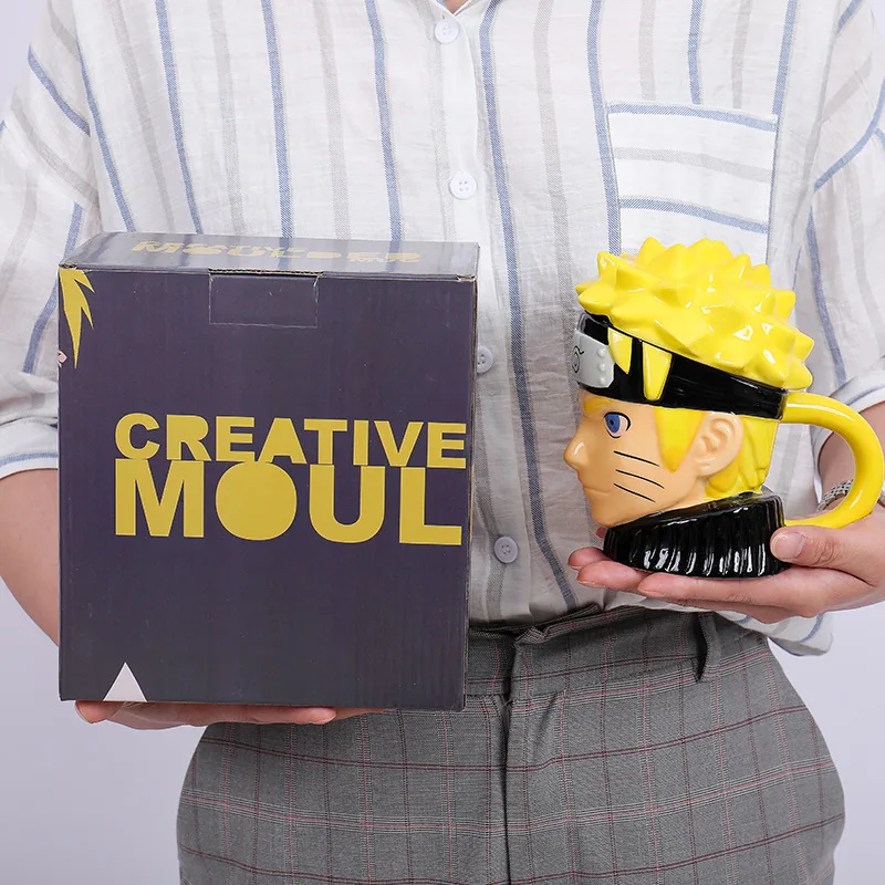 

Creative Mug 3D Coffee And Drink Cup Japanese Anime Peripheral Stereo Avatar Mug Cup Creative Cartoon NINJA Milk Cup Cartoon cup