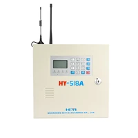 wired wireless burglar security gsm alarm system with lcd screen keypad for bankshop heyi