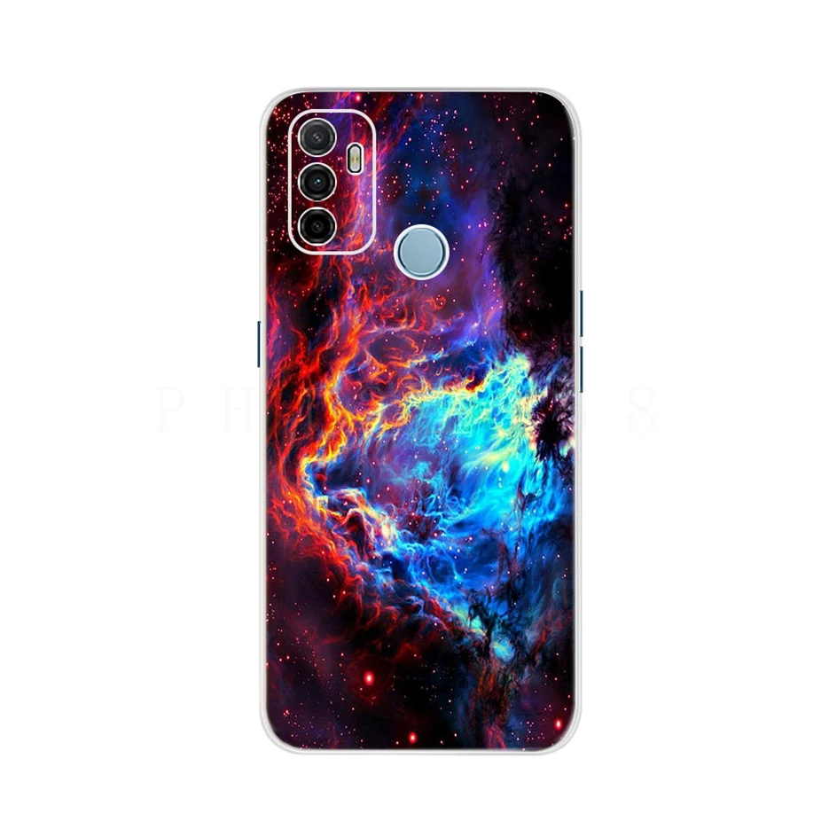 For Oppo A53 Case Cute Cat Painted Cover For Oppo A53 Phone Cases CPH2127 OppoA53 Full Coque Bumper 6.5'' Oppo A 53 Phone Fundas oppo cover