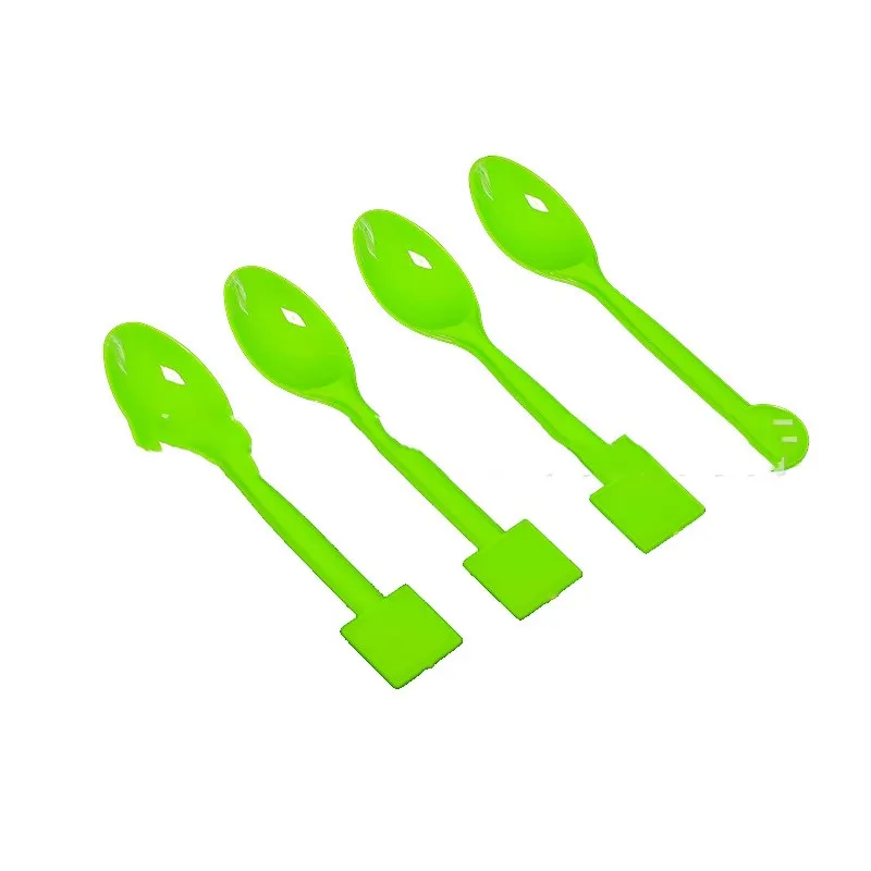 Spoon 10pcs Вечерние украшения в виде животных в джунглях, капкейки, тарелки, чашки, украшения для вечеринки на день рождения, детские подарки для мальчиков, вечерние украшения - Цвет: Spoon 10pcs