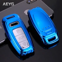 soft tpu car smart key case cover shell fob for audi a3 a4 b9 a6 a7 4k a8 e tron q5 q8 c8 d5 sq8 protector holder accessories