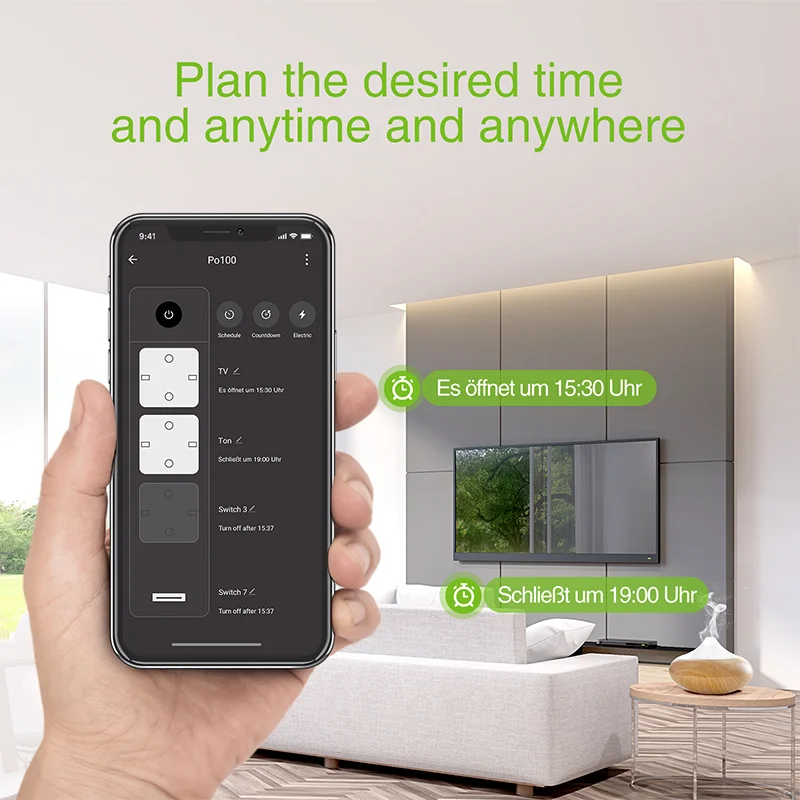 Gosund 16A Смарт Мощность полосы 1 5 м кабель-удлинитель 3 Порты USB + розетки ЕС