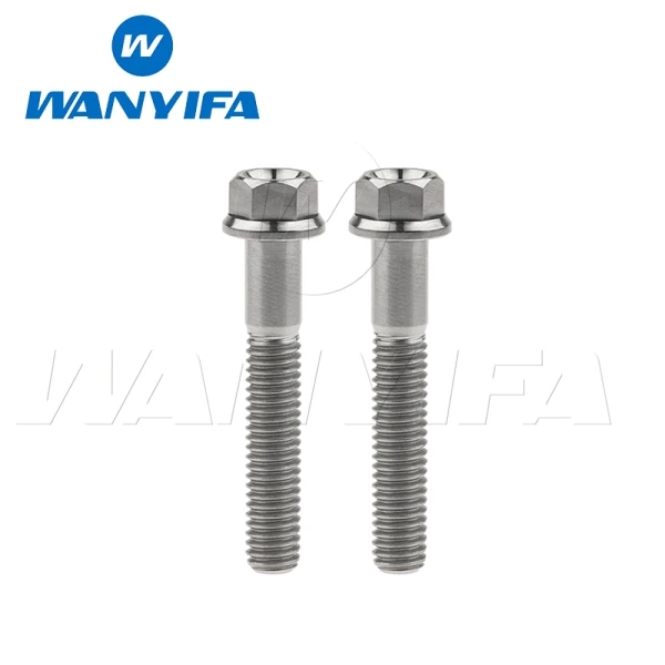 M6x40 Titanium Титановый "Wanyifa" информацию о работоспособности системы/индикаторе температуры винт для велосипеда M6x10 15 20 25 30 35, 40 45 50 55 60 65 мм велосипедный винты с шестигранной головкой фланец крепления - Цвет: M6x40 Titanium