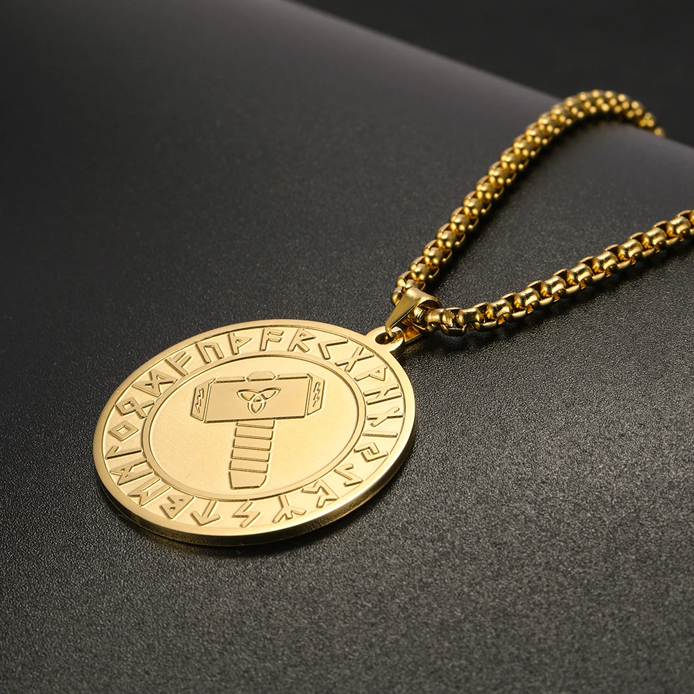 Женская Длинная подвеска из нержавеющей стали золотистого цвета кулон на шею в